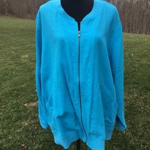 CLEARANCE SALE! 
Linen/Rayon Bomber Jacket